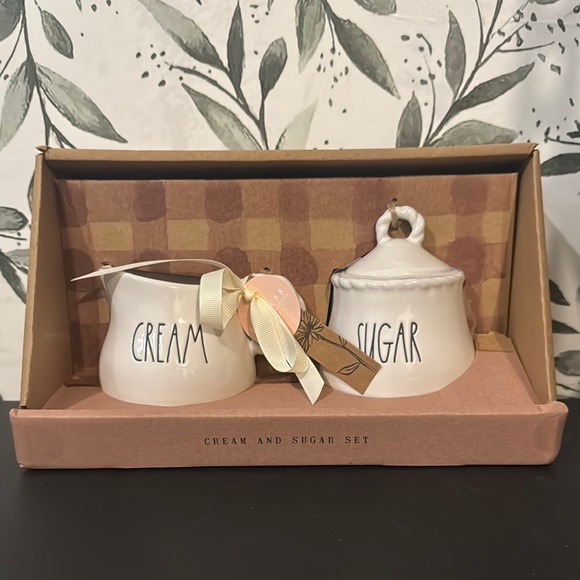 Rae Dunn CREAM and SUGAR set - Picture 1 of 4